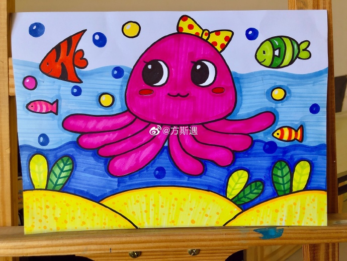 儿童画范画|4-6岁简笔儿童画 低年龄儿童画小动物系列儿童创意美术