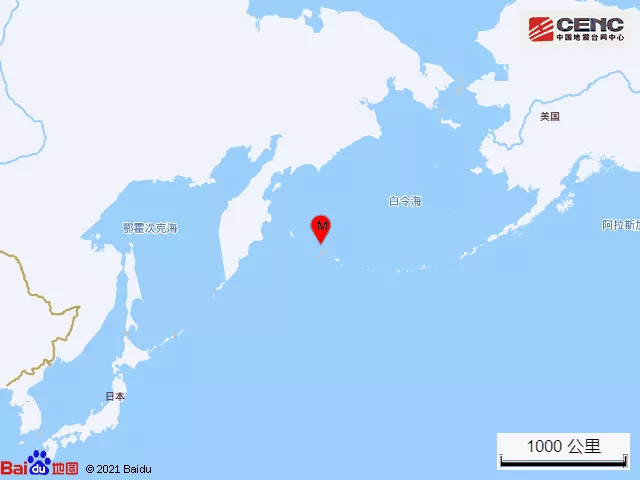 2021年12月29日阿留申群岛5.5级地震