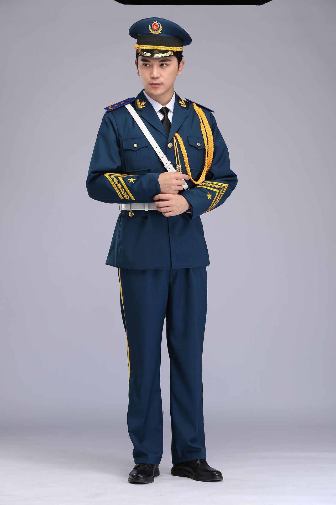 军装礼服国旗班升旗手服装军鼓乐队演出服三军仪仗队成人男女套装