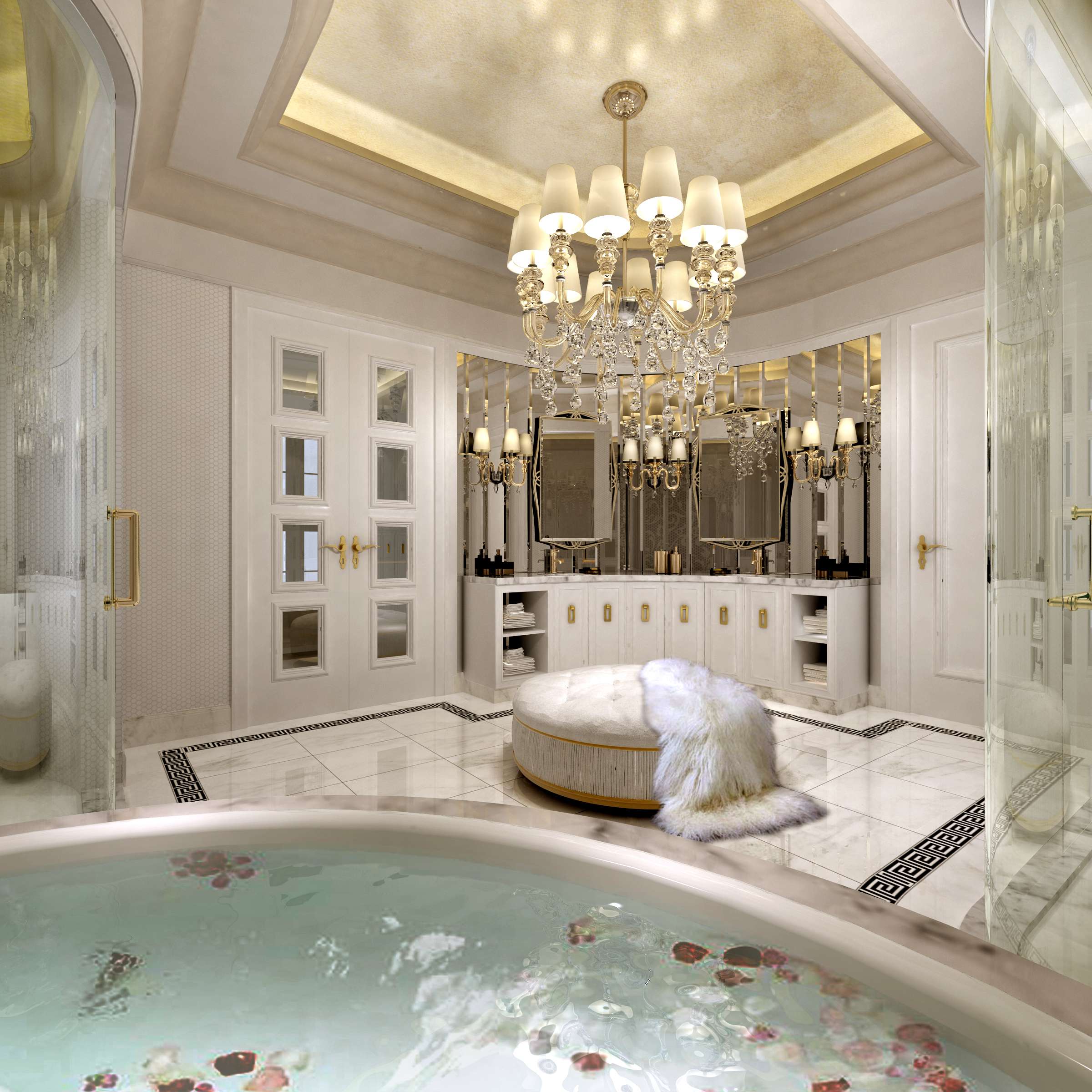 【浴室装修设计】浴室装修设计这样更安全,浴室装修效果图_腾龙别墅