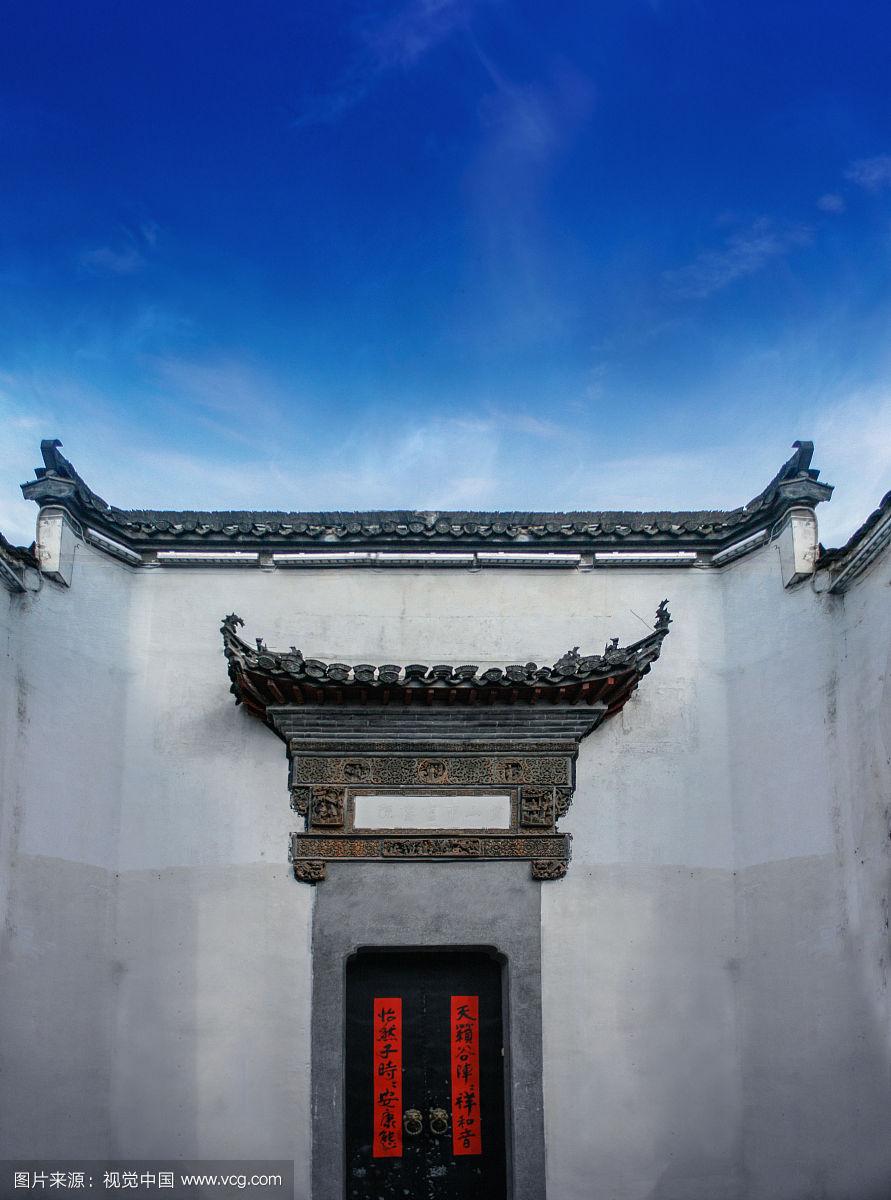 徽式建筑大门