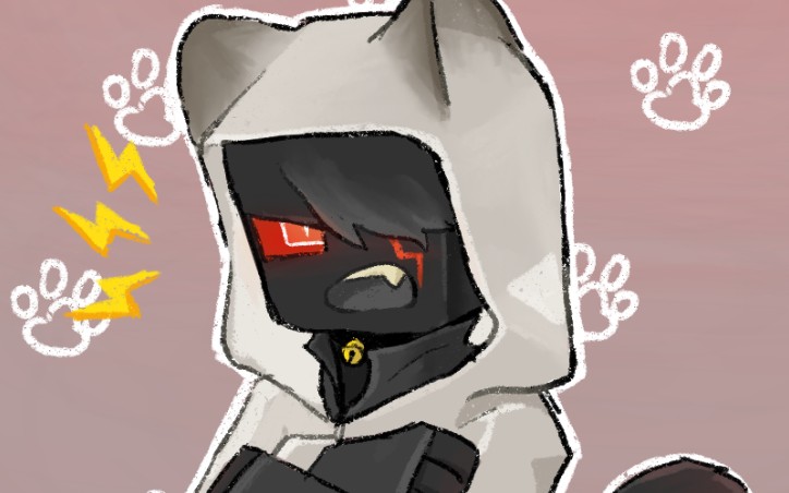 procreate一只猫猫实体303