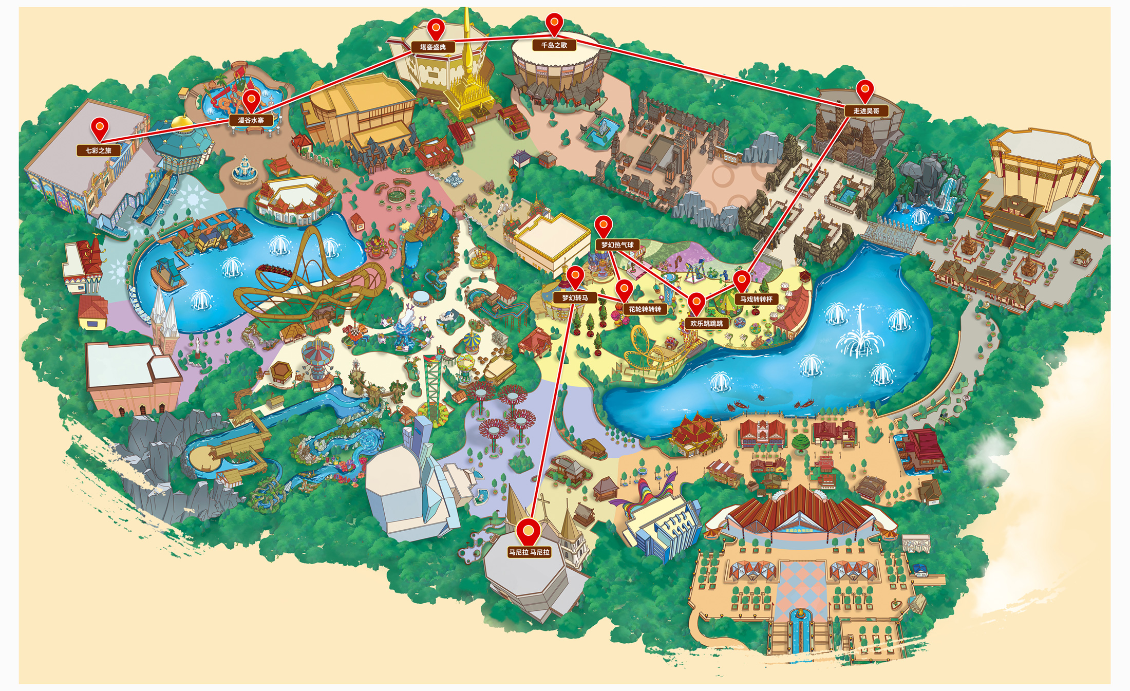 推荐路线_南宁方特东盟神画