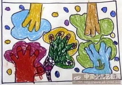 小手脏了简笔画