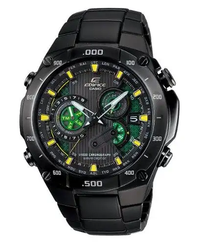 回至casio 卡西欧edifice电波系列三眼计时6局电波男表 eqw-m1100dc-1