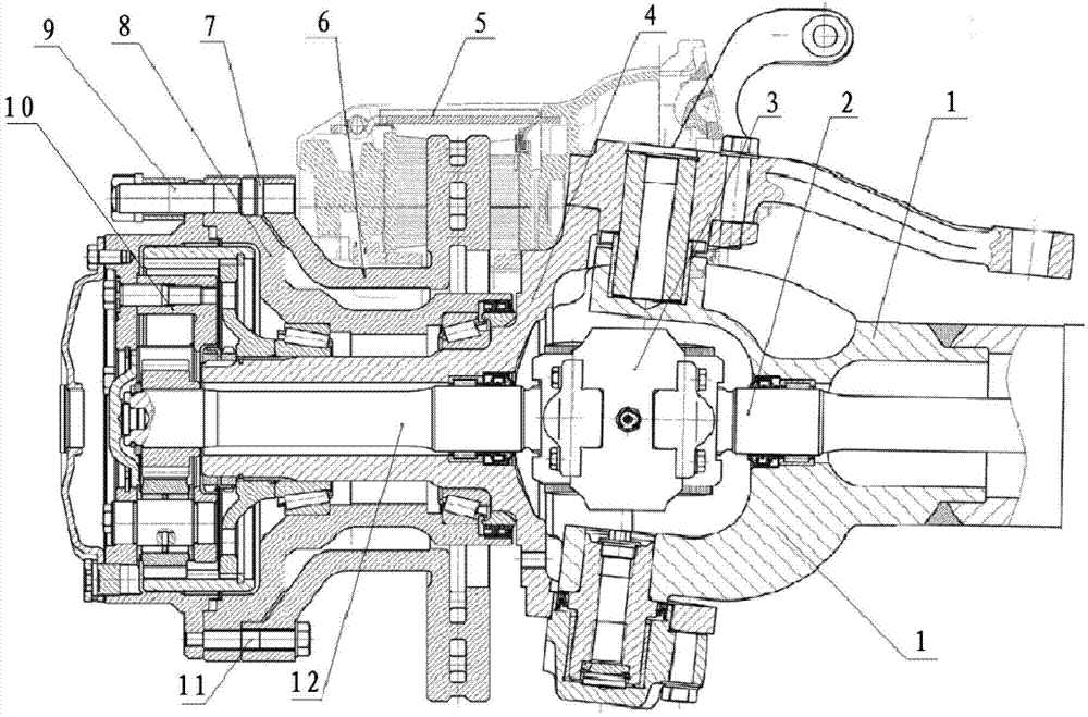 盘式制动方式的驱动前桥