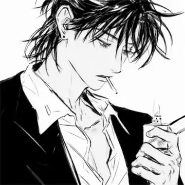 黑白动漫头像男高质量110张_男生动漫头像_头像屋