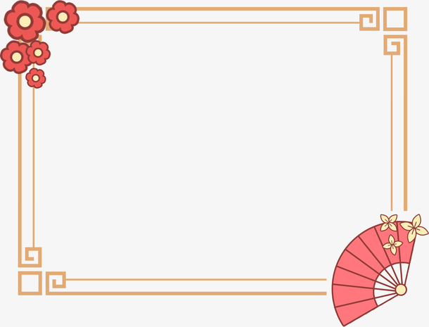 中国风新年创意边框素材免费下载_觅元素