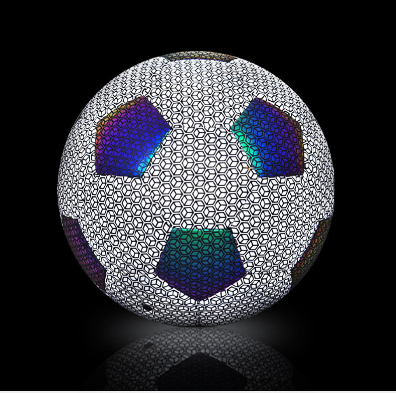 小孩足球小学 小孩玩的球皮球4-12岁比赛训练专用反光夜光儿童足球4号