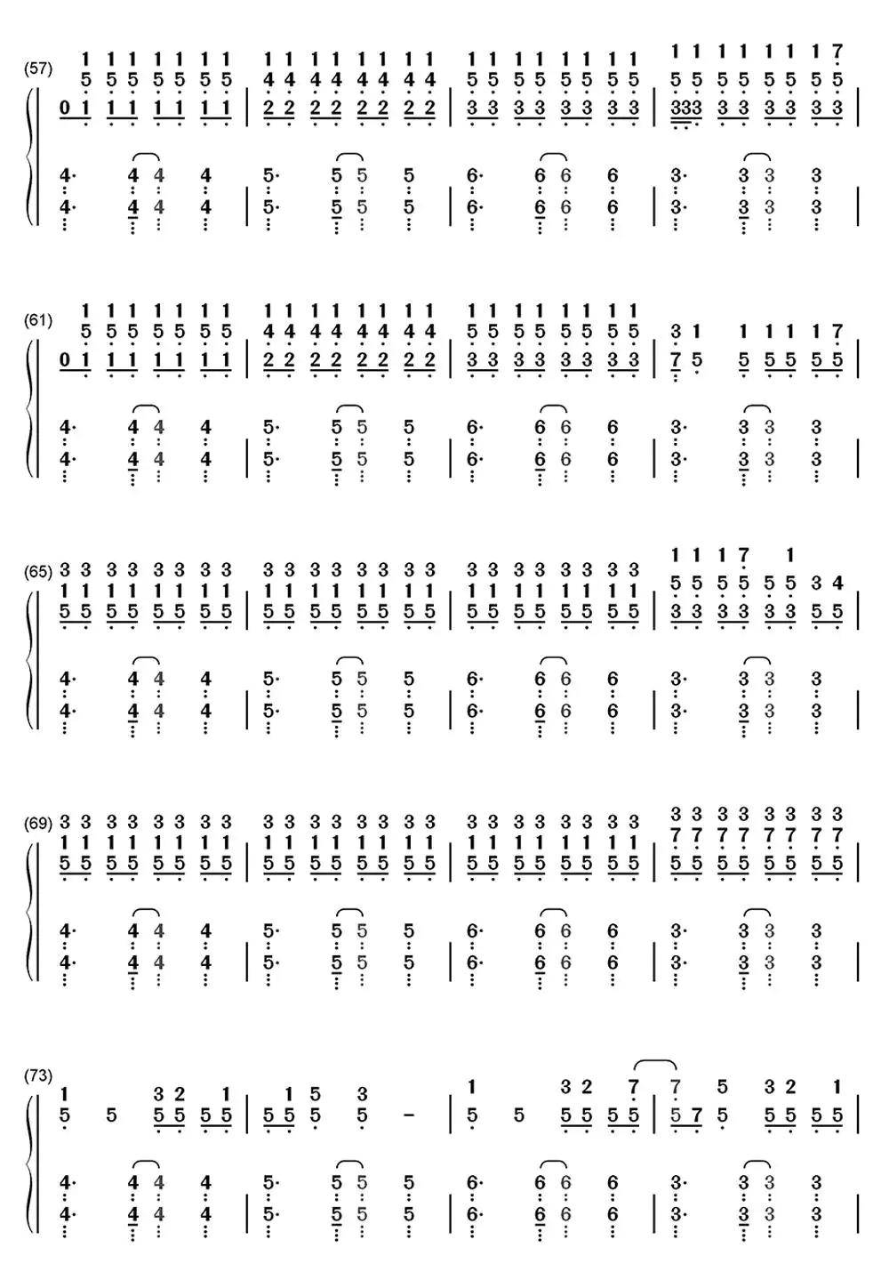 溯reverse钢琴简谱乐谱