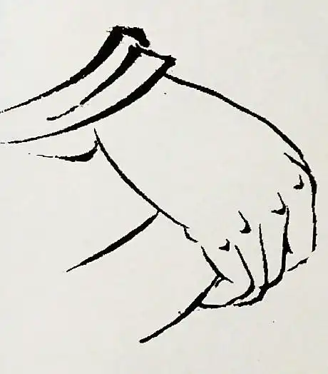 国画仕女图|手指的各种姿势画法