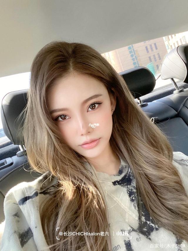 米棕色奶茶色显白发色冷棕色亚麻色蜂蜜棕色蜂蜜茶色染发烫发女团发色