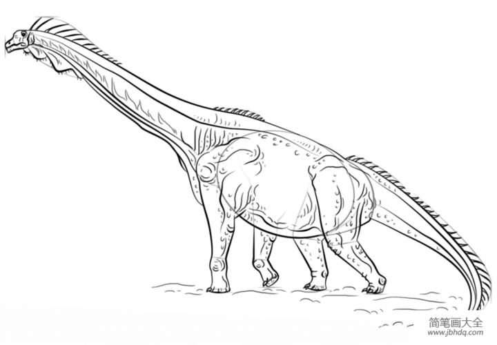 儿童马门溪龙简笔画