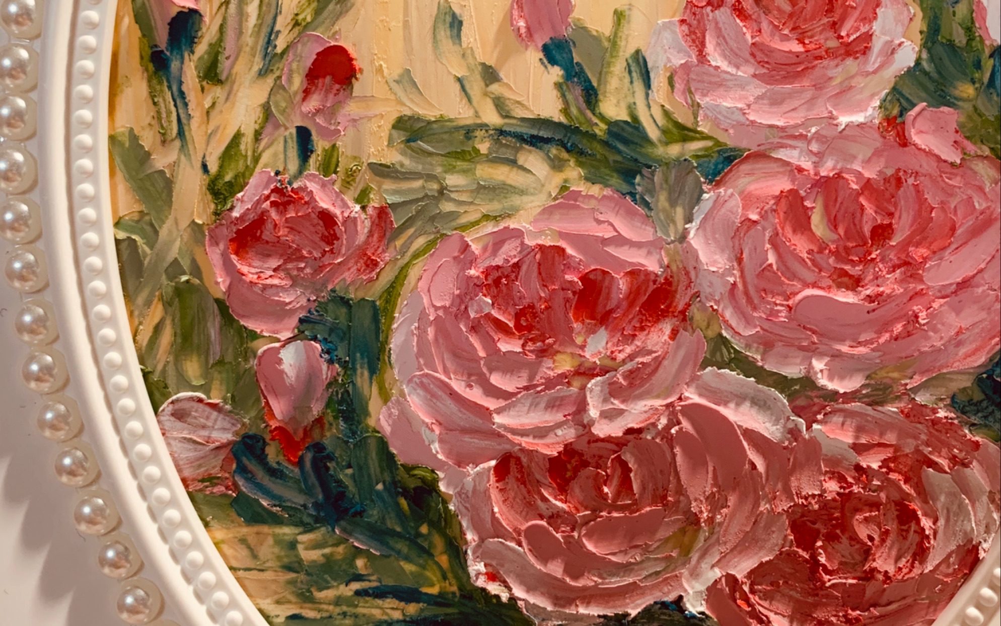 [油画棒]立体花卉视频教程又来啦～今天是粉色小花花哟