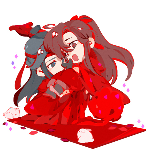 抽的点图,点了忘羡婚服