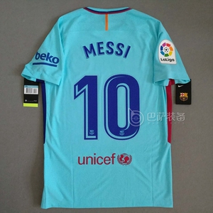 巴塞罗那巴萨 梅西 1718赛季 西甲 客场球员版球衣 847189 484
