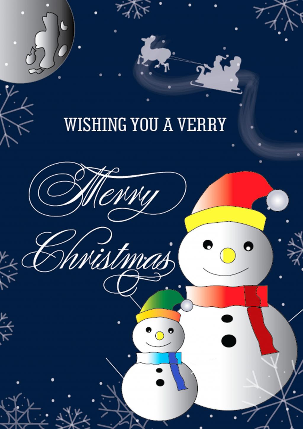 圣诞节贺卡封面图片