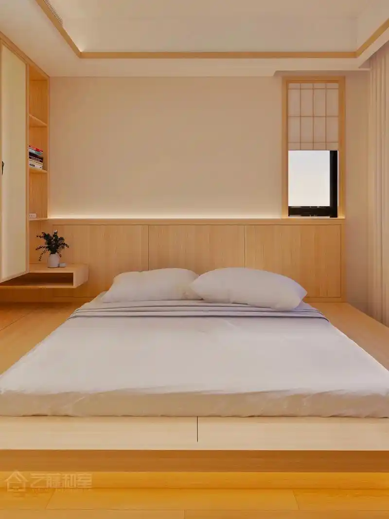 极简原木 悬空地台床,春日躺平生活圆梦啦