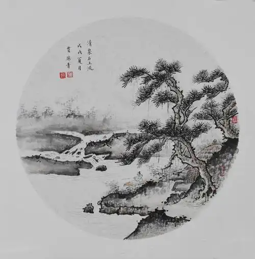 画家贾瑞青小品山水画欣赏