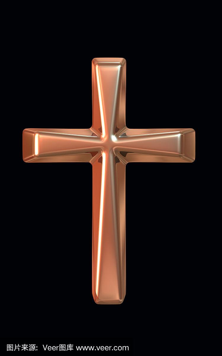 十字形,黄金,耶稣十字架,垂直画幅,灵性