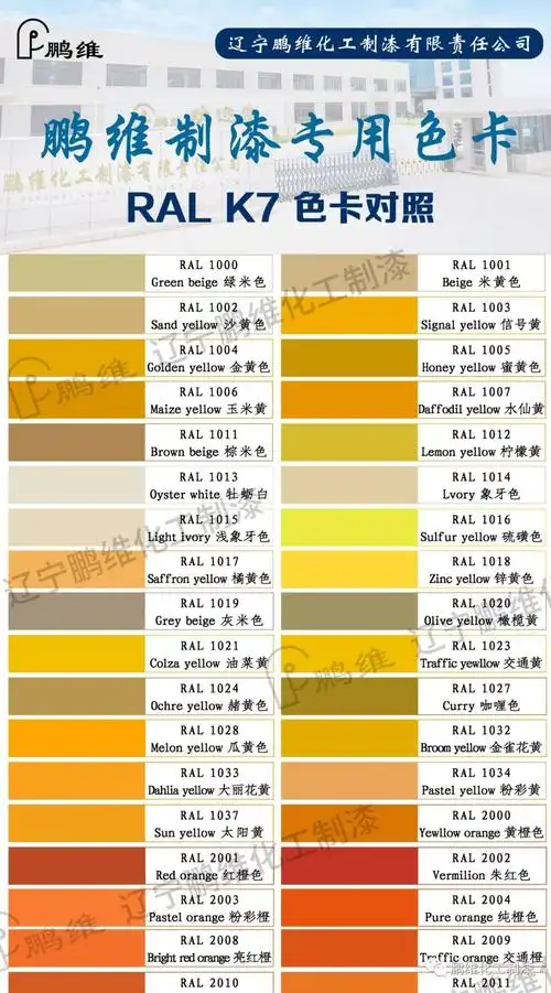 ral色卡对照表