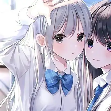 卡通动漫闺蜜头像二人可爱优质闺蜜卡通头像呆萌