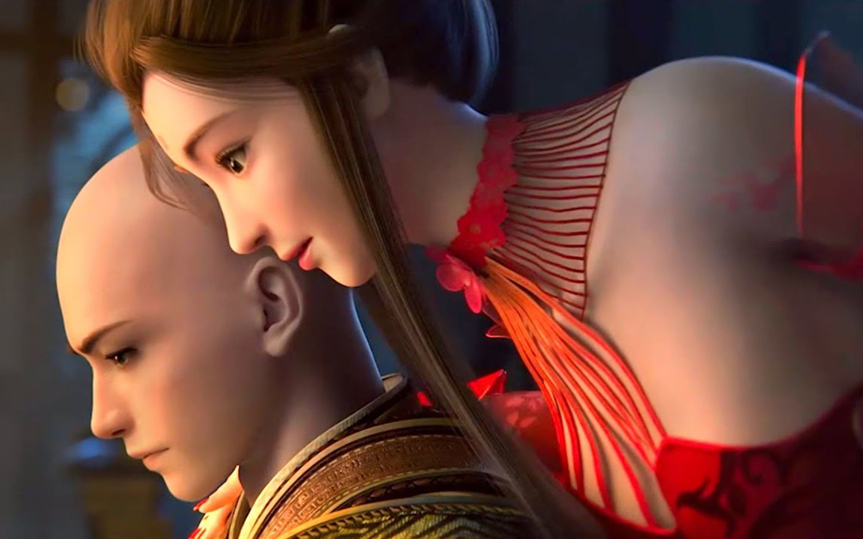 倩女幽魂手游cg动画绝色美女深夜拜访小和尚