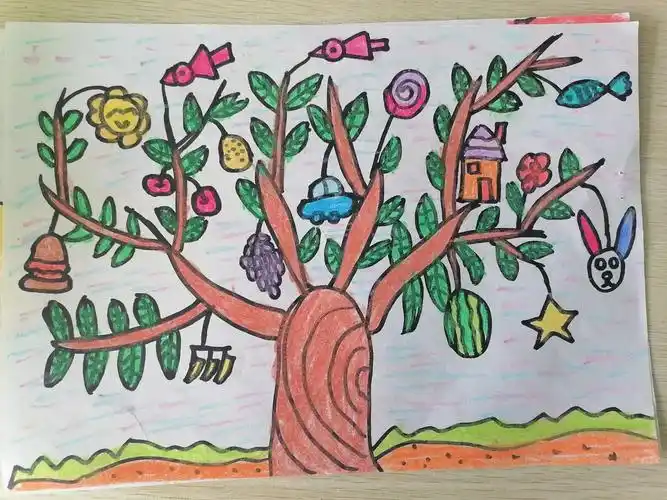 美术——奇怪的树