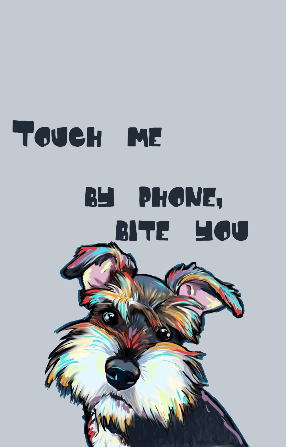 别碰我手机 雪纳瑞 - 堆糖,美图壁纸兴趣社区