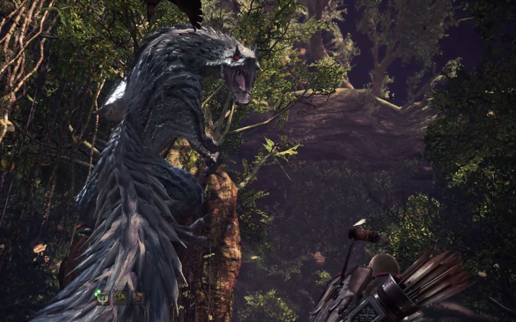 【怪物猎人世界】萌新篇#03 丛林中的迅雷飞雷龙(手忙脚乱的战斗)