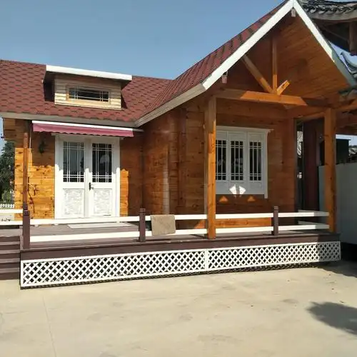 木结构房子 现代木房子 木屋民宿厂家 鸿叶木屋图片