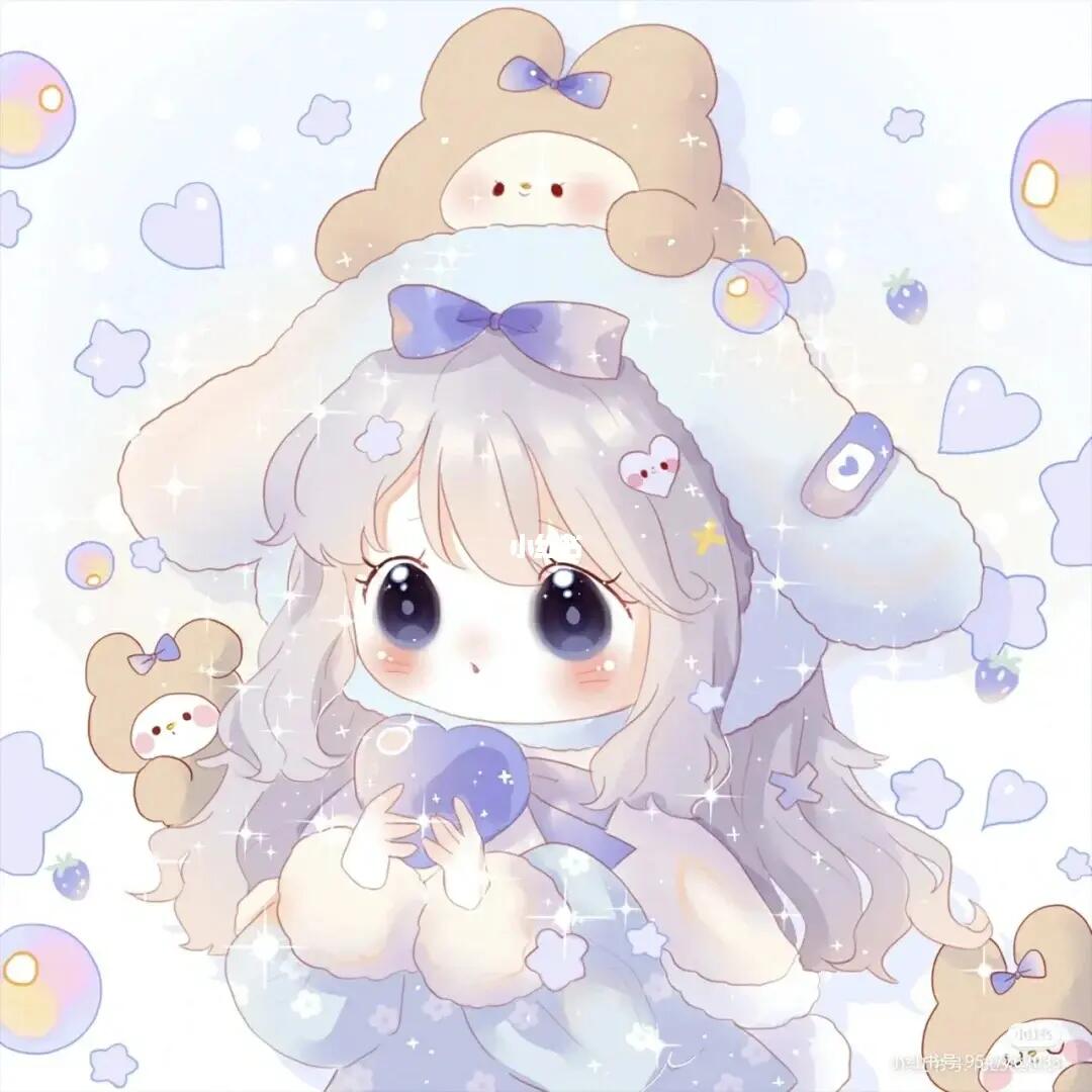 可爱梦幻小兔女孩头像