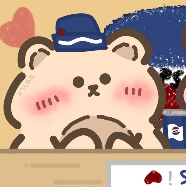 可爱小熊情侣头像 看到这组头像你就幸运起来了