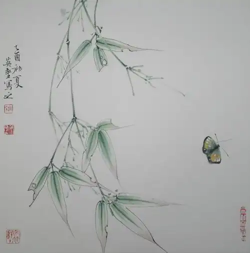 工笔画竹子工笔画竹子图片大全