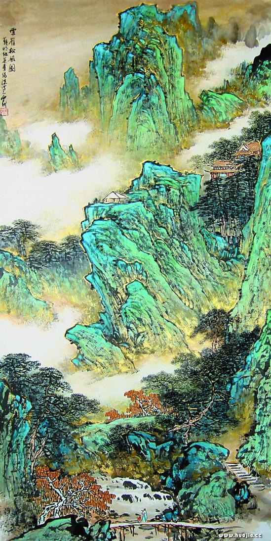 青绿山水图