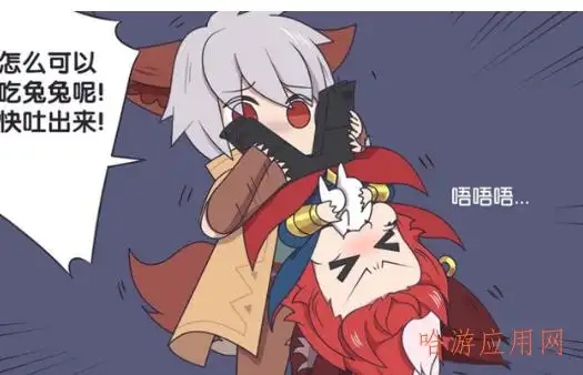 王者荣耀之玄策玄策你怎么可以吃兔兔呢还是让守约煮熟了再吃吧