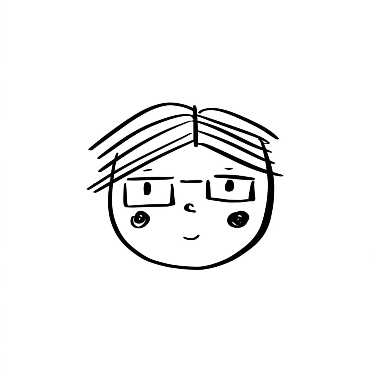 黑白可爱简约小头像