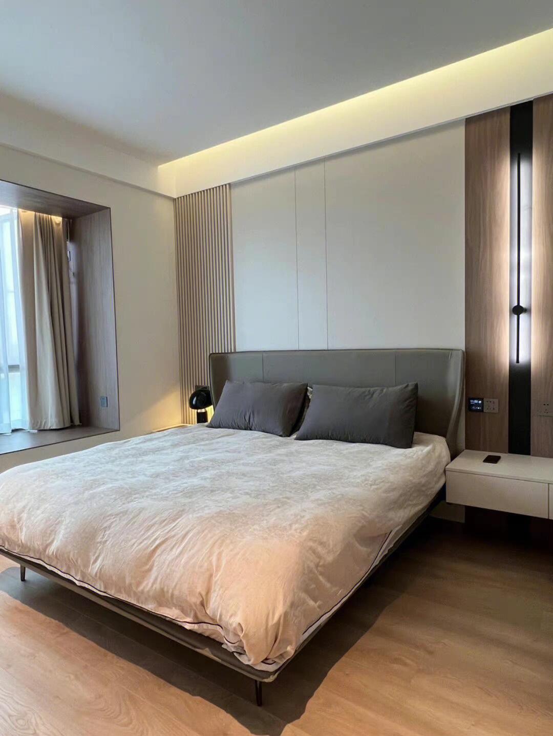 18平米的现代简约风主卧,这样装修太高级了吧