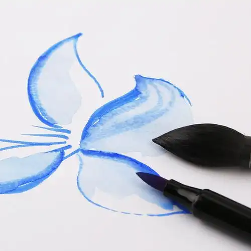 套装白金手绘日本水溶性水彩笔双头毛笔