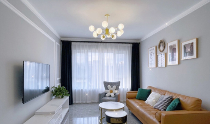 太空漫步乳胶漆装修效果图沙发背景墙太空漫步乳胶漆装修效果图主卧