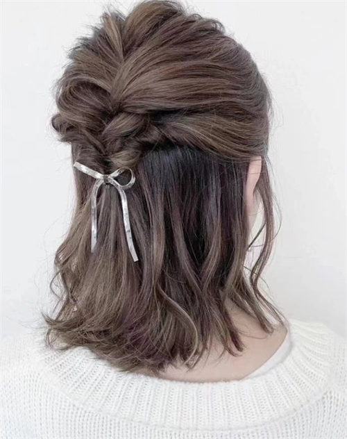 短发伴娘发型范本 简单清新不抢风头_场合发型 - 美发站