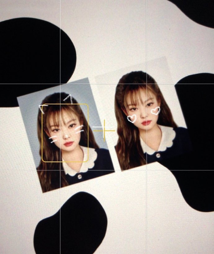 jennie 晚奶#一些饭制证件照#jennie