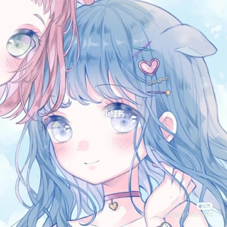 二次元闺蜜头像.