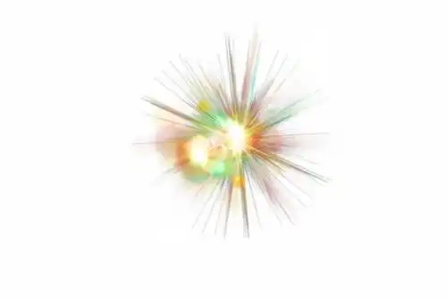 彩色闪光星光光芒光晕效果342255png免抠图片素材