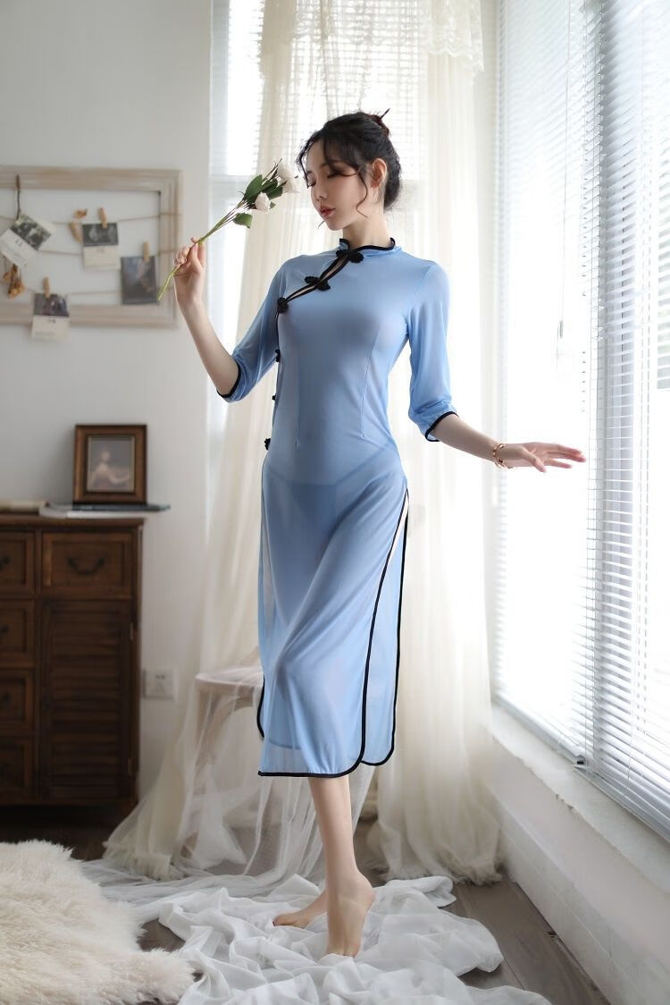 蕾丝睡衣露乃奶学生制服古代古装性感睡衣复古典古风汉服女内衣火辣