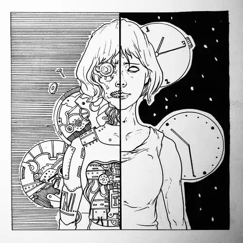 黑白装饰画,构成基础,对比构成