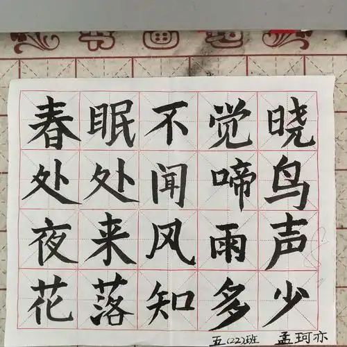 11月24日周末五言诗的示范视频与图片(内附上周优秀作业选登)——蒙自