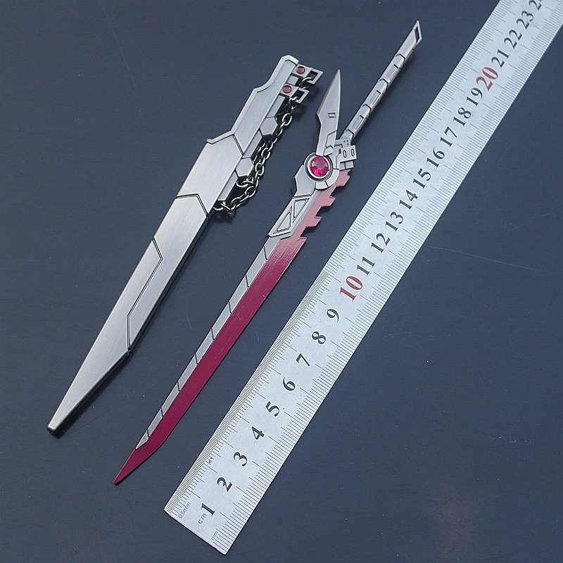 英雄周边武器联盟剑豪亚索源计划合金动漫刀剑玩具模型金属小挂件