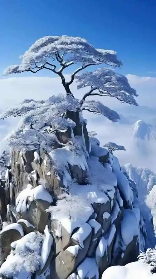 刚从黄山看雪回来,雪景的美让人陶醉