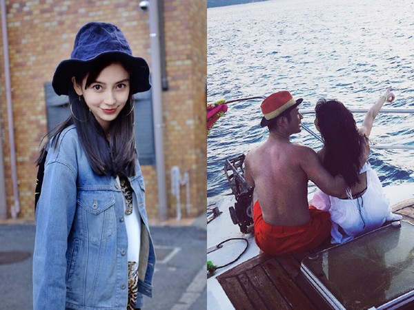 (图/翻摄自angelababy,黄晓明微博)